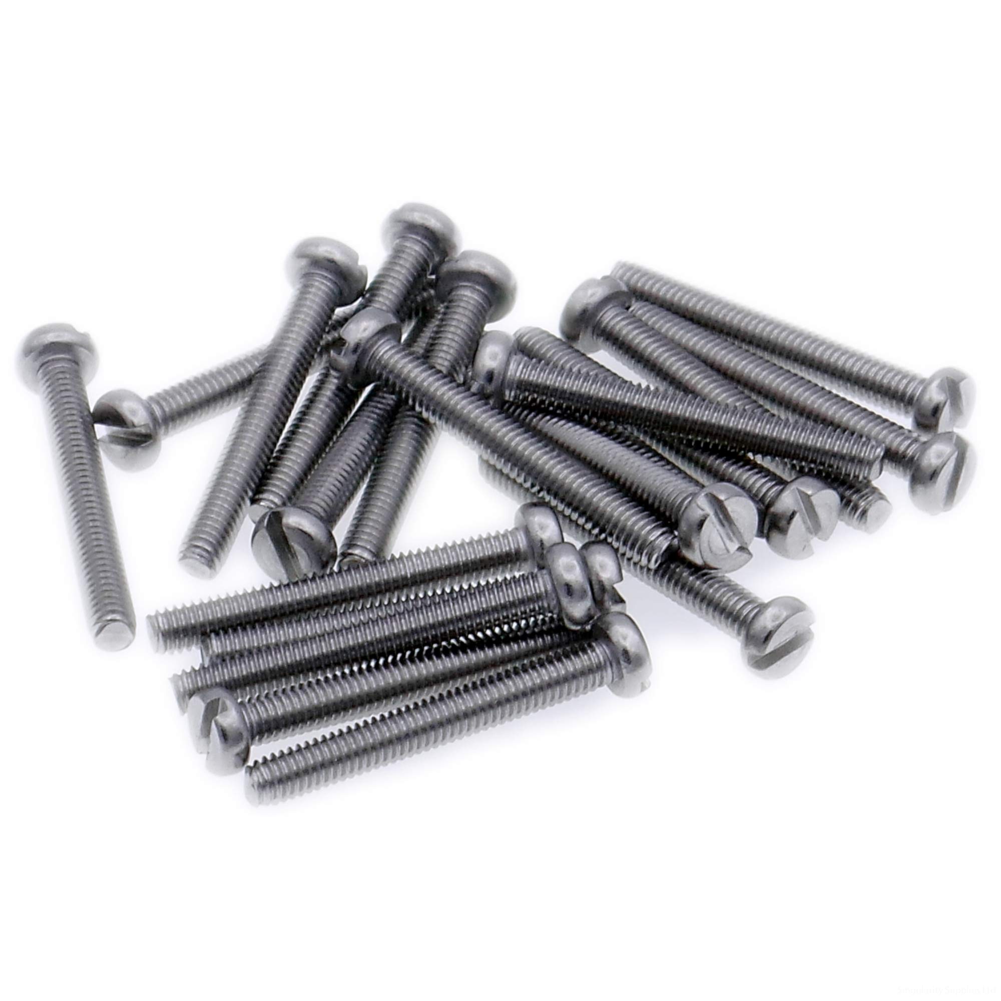 M4 (4mm x 18mm) Slot Cheese Machine Screw (Bolt) - Stainless Steel (A2) (Pack of 20)