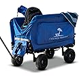 The Lounge Wagon – The Only Wagon That Converts into a 2-Person Chair - 3-in1 cart - Included Cargo net- Ultimate Beach Wagons– Beach Chairs for Adults – Sports Wagon(Umbrella Sold Separately)…