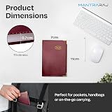 MantraRaj 2026 Week to View Diary Red PVC Cover Pocket Planner 11x7cm view 3