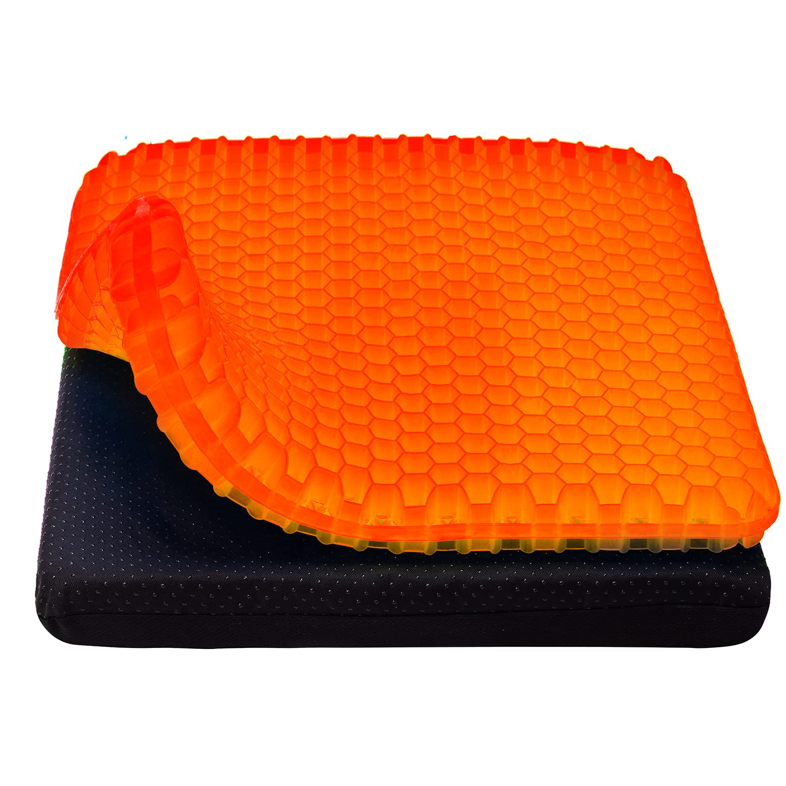 Photo 1 of Gel Seat Cushion, Cooling seat Cushion (Super Large & Thick), Breathable Honeycomb Design Absorbs Pressure Points Seat Cushion, Gel Cushion for Office Chair, Home Car seat Cushion for Wheelchair