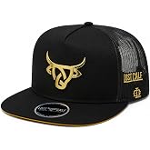 Lost Calf Iron Gold Flat Bill Adjustable Snapback Cap Hat