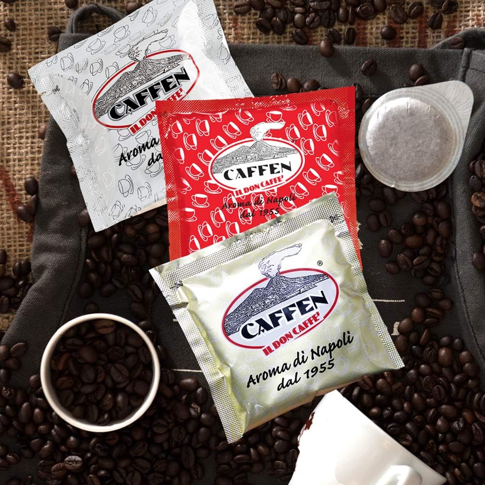 ESE Coffee Pods Mixed Taste Variety Pack : 100% Arabica Gold | Italian Classic Blend | Red Espresso | 9 x 7g