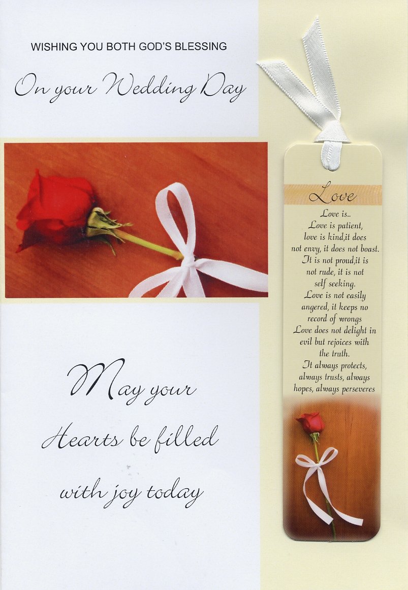 Blessings On Your Wedding Day K3820 Wishing You Both God's Blessings On Your Wedding Day: 5034695382009:  Books