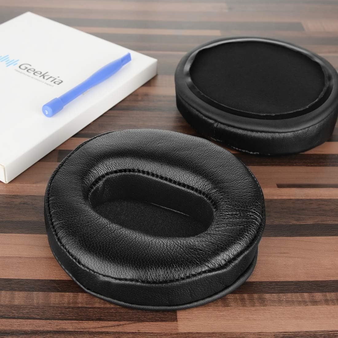Geekria Elite Sheepskin Replacement Ear Pads for DENON AH-D2000, D5000, D5200, D7000, D7200, D9200 Headphones Ear Cushions - Image 5