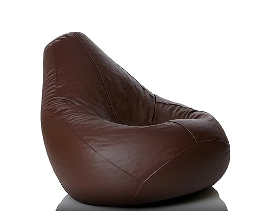 Comfy Bean Bags XXL Bean Bag Filled with Beans Filler (Brown)