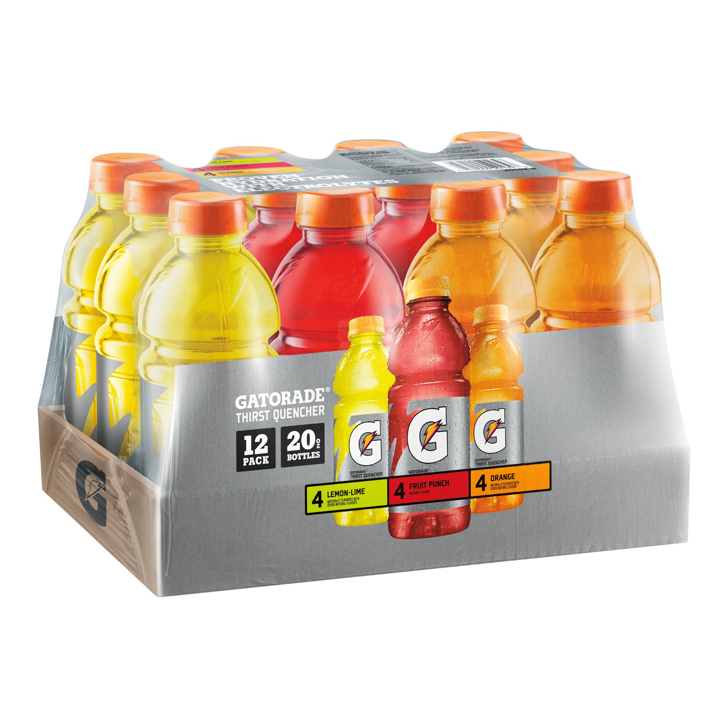 Gatorade Original Thirst Quencher Variety Pack, 20 Ounce Bottles (Pack