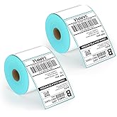 BPXX Shipping Label Printer Paper - Thermal Labels for 4x6 Shipping Label Printer, Thermal Labels Print Clearly, Strong Adhesive, Easy to Peel Backing Paper, 500 Labels/Roll, 2 Roll