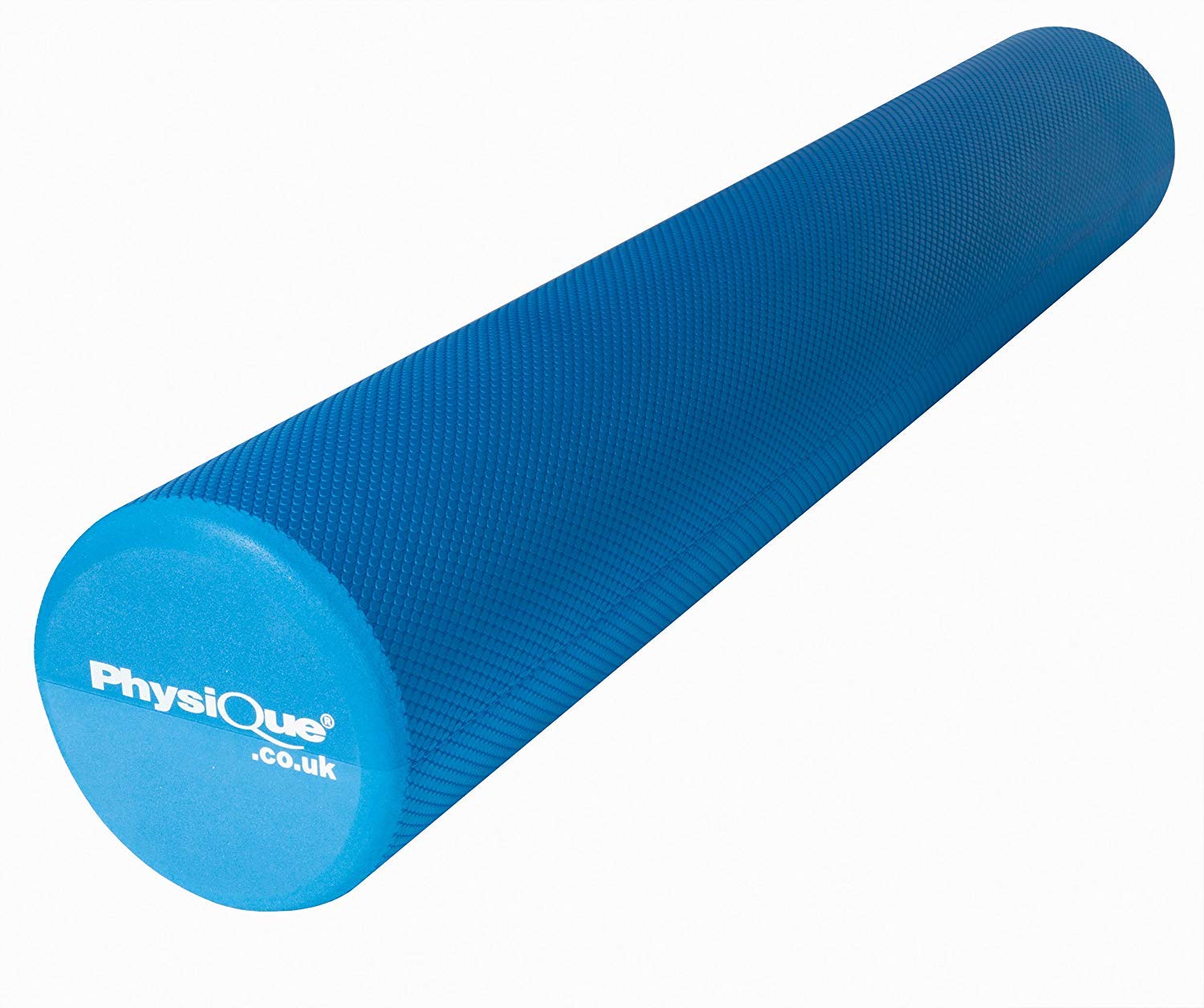 Physique Pro Foam Roller Blue - Back, Leg and Body Deep Tissue Muscle Massage - Gym and Exercise Roller for Trigger Point Self Massage and Muscle Tension Relief (90cm Full Round)