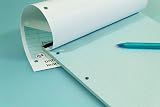 Silvine A4 Blue Paper Dyslexia Refill Pad 100 Pages Lined with Margin view 5
