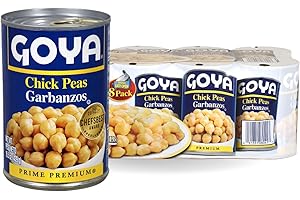 Goya Foods Chick Peas, Garbanzo Beans, 15.5 Ounce (Pack of 8)