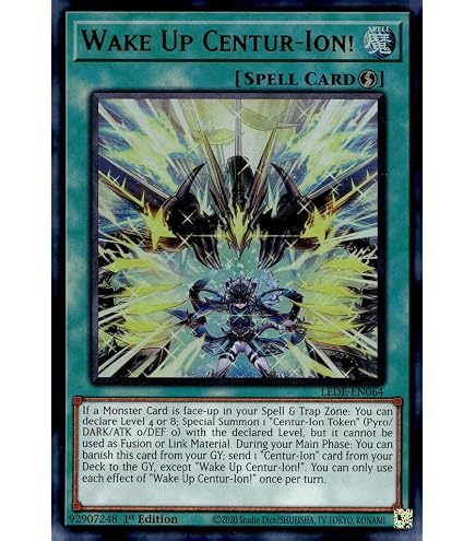 Amazon.com: YU-GI-OH! Centur-Ion Auxila - LEDE-EN042 - Secret Rare