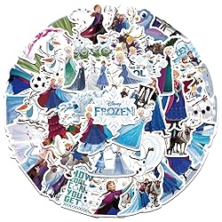 50pcs Frozen Cartoon Stickers for Girl Water