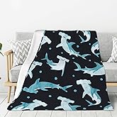 Hammerhead Shark Blanket Super Soft Fleece Throw Blanket Warm and Cozy Lightweight Bed Blanket for Couch, Sofa, Camping, and Travel All Season Blankets Gifts 50