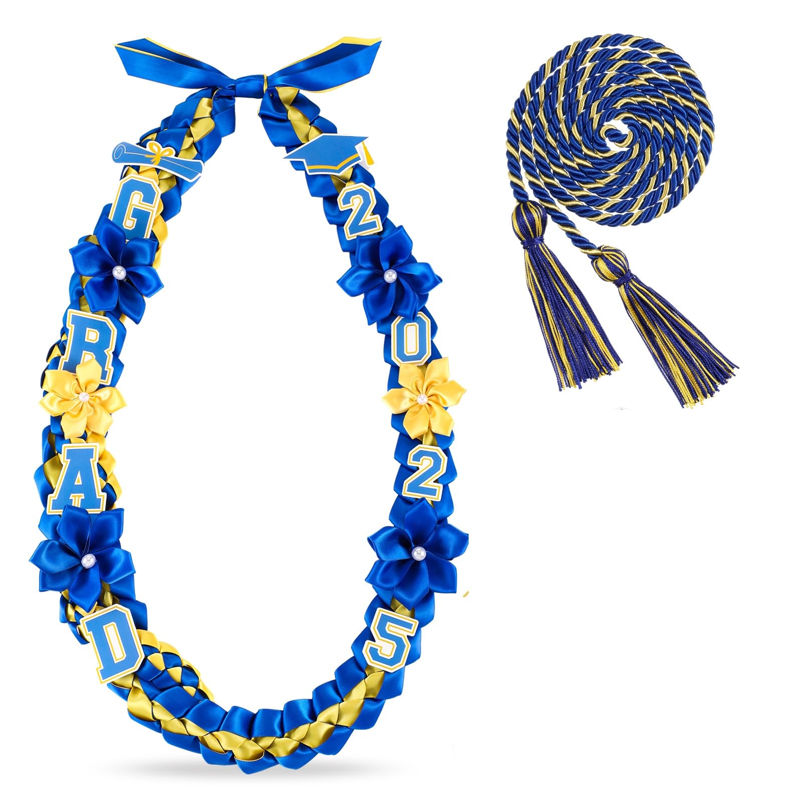 Thiccywoov Graduation Ribbon Lei Class of 2025 Grad Lei Kit Graduation ...