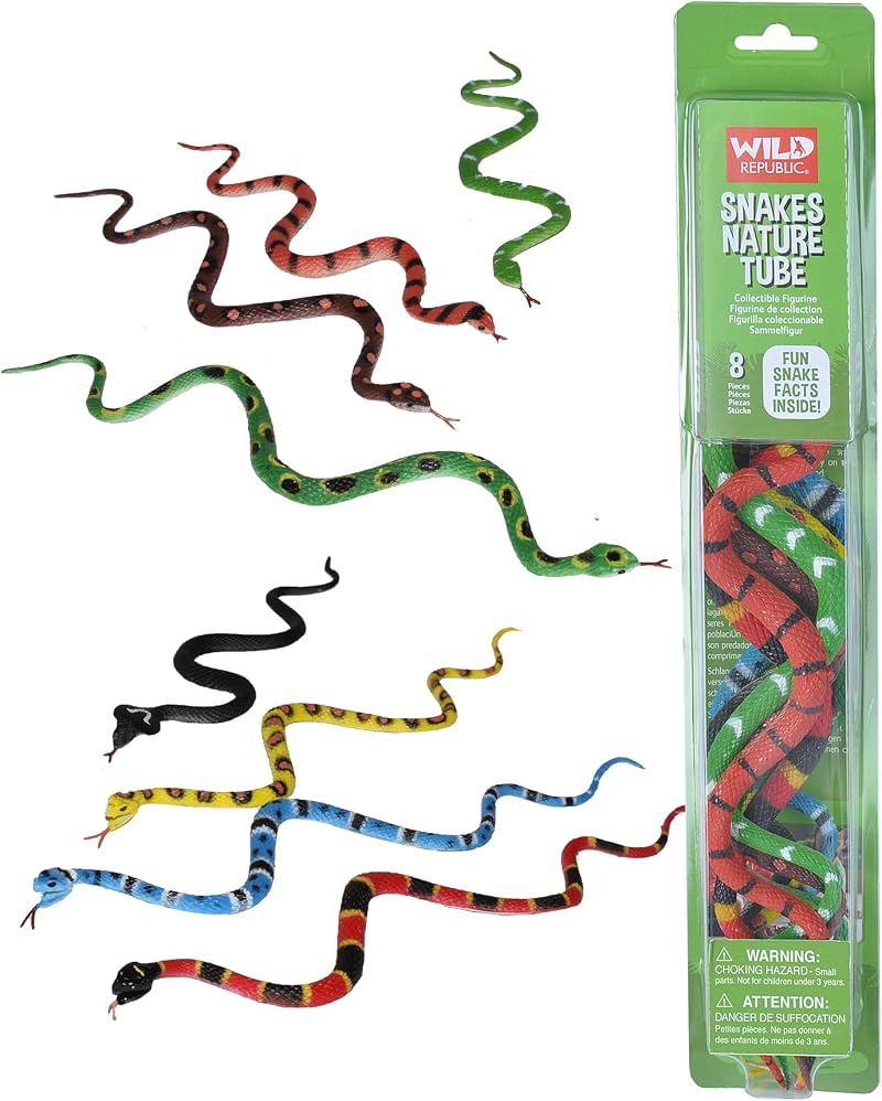 Wild Republic Nature Tube Snake Playset 32 cm Europe Tube Figures Mat