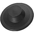 Kitchen Sink Stopper (#STP-PL) - Black Plastic Sink Plug Drain Stopper - Replacement Garbage Disposal Stopper | Kitchen Sink Drain for Kohler, Insinkerator, & Waste King