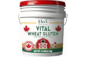 Elo’s Premium Vital Wheat Gluten (4 lb) | PRODUCT OF CANADA| Non-GMO, Vegan | Perfect for Keto and Kosher Friendly | 100% Gro