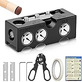 WIILGN Billiards Pool Cue Tip Shaper, Pool Cue Tips Replacement Kit, Pool Cue Shaper, Pool Cue Tip Tool, Pool Cue Tips Repair Tool for Replacement and Shaping Cue Tips