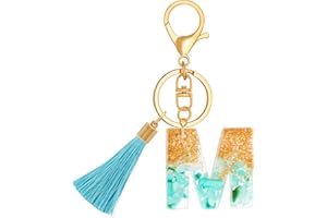 TTYY Alphabet Initial Letter Keychain for Women gift To Little Girls Tassel Butterfly Pendant Key Ring for Backpack