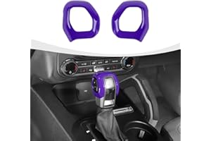 RAZPOY Gear Shift Knob Trim Cover Compatible with 2021-2025 Ford Bronco Interior Accessories, Purple