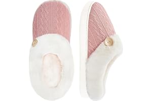 BUNYISCN Memory Foam Slippers for Women Men Casual Cozy Fuzzy Bedroom Slippers Women Ladies Slippers Soft Shoes Chinese Slippers House Slippers for Woman Pink Slippers for Women Indoor and Outdoor Blue Navy