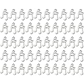 PPhtony Metal Musical Symbol Note Charms Music Theme Instrument Pendant for Bracelet Earring Necklace Keychain Jewelry Making Cards Scrapbook Gift Christmas Ornaments, 17x11mm,50PCS (Antique Silver)