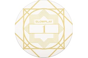 SLOWPLAY Nash Ceramic Poker Chips in Bulk, Casino Grade Ceramic 10-Gram Poker Chip for Texas Hold'em, 39mm Professional Chips