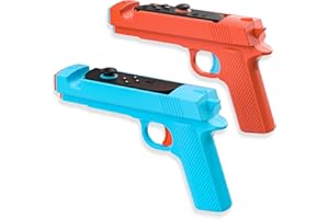FANPL Game Gun for Nintendo Switch 2 JoyCon, Controller Grip for Sniper Elite, Hunting Simulator, for Wolfenstein 2, for Splatoon, for Big Buck Hunter Arcade and Other Switch Shooting Games, 2 pack