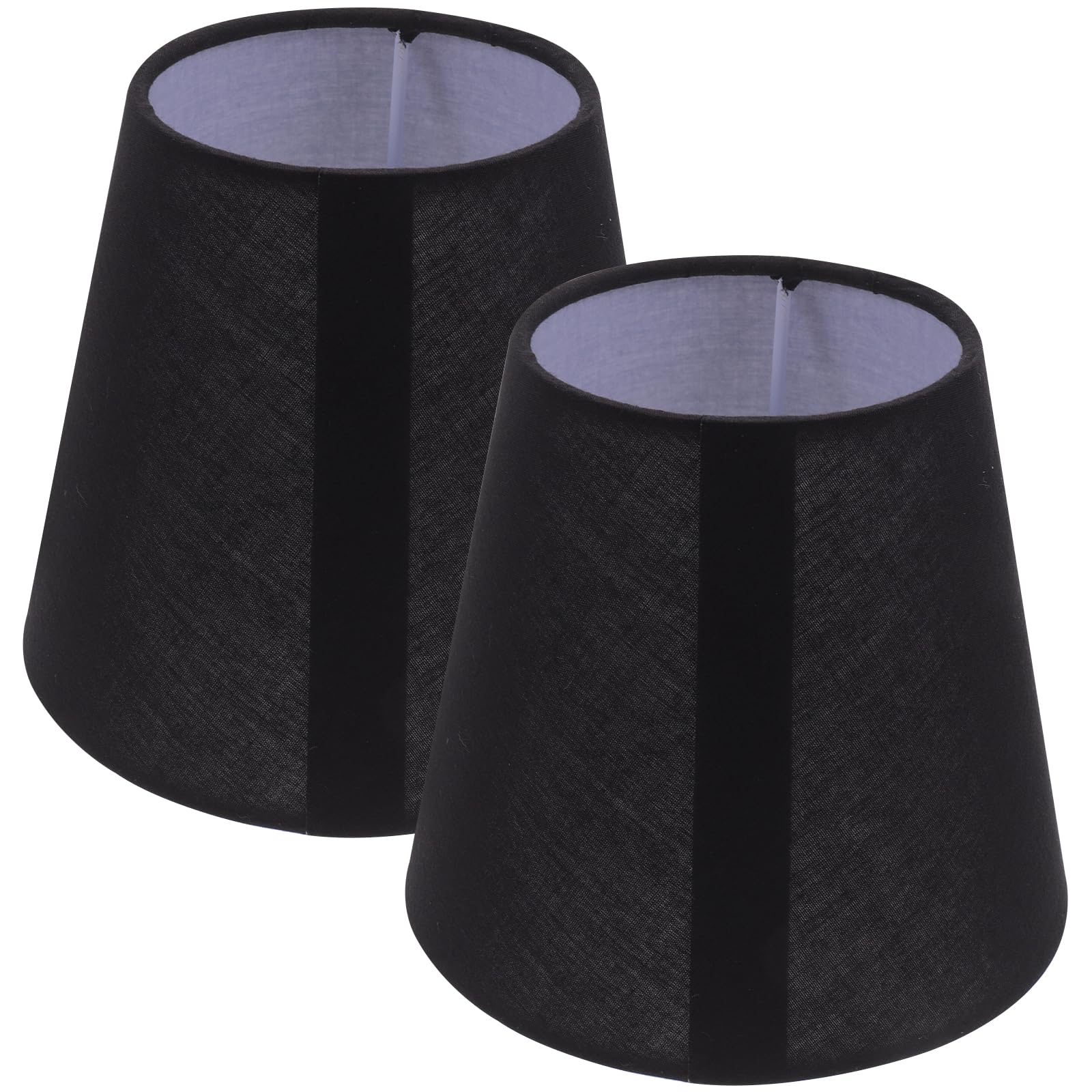 Uonlytech Cloth Lampshade 5.5 Inch Small Fabric Lamp Covers for Chandeliers Wall Lamps Table Floor Lighting Accessories 2 Pack — image 1