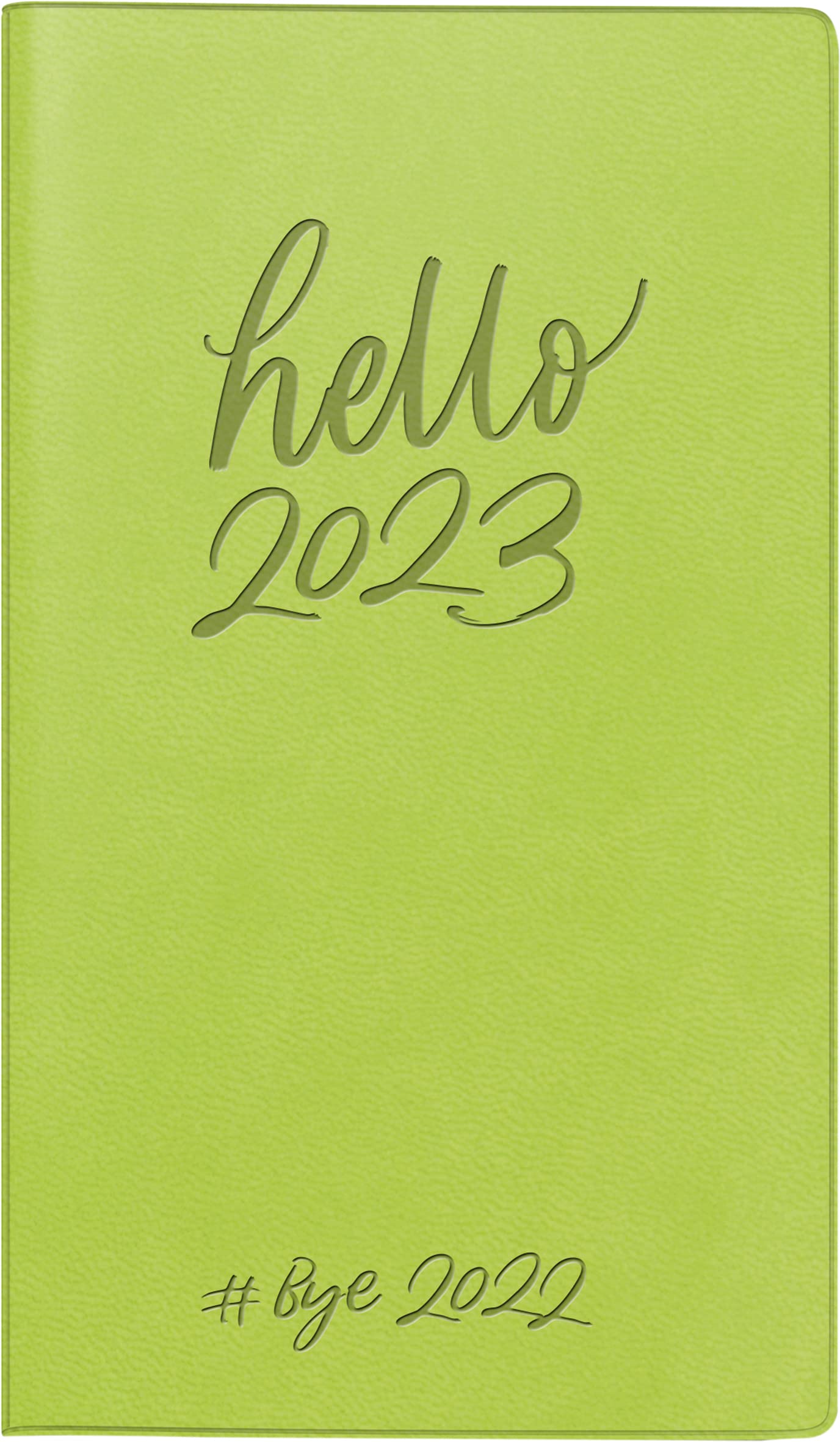 rido/idé Hello Weekly Calendar Model Pocket Planner Int. 2023 Sheet Size 8.7 x 15.3 cm Light Green
