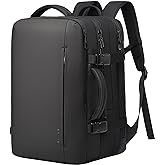 BANGE 45L Men's Expandable Travel Backpack, Men's Laptop Backpack for 17.3Inch Laptop, Carry On Backpack Fits Under Seat Airline Approved, Personal Item Travel Bag for Men…