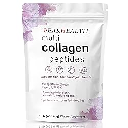 Multi Collagen Peptides Powder, 1 Pounds Collagen