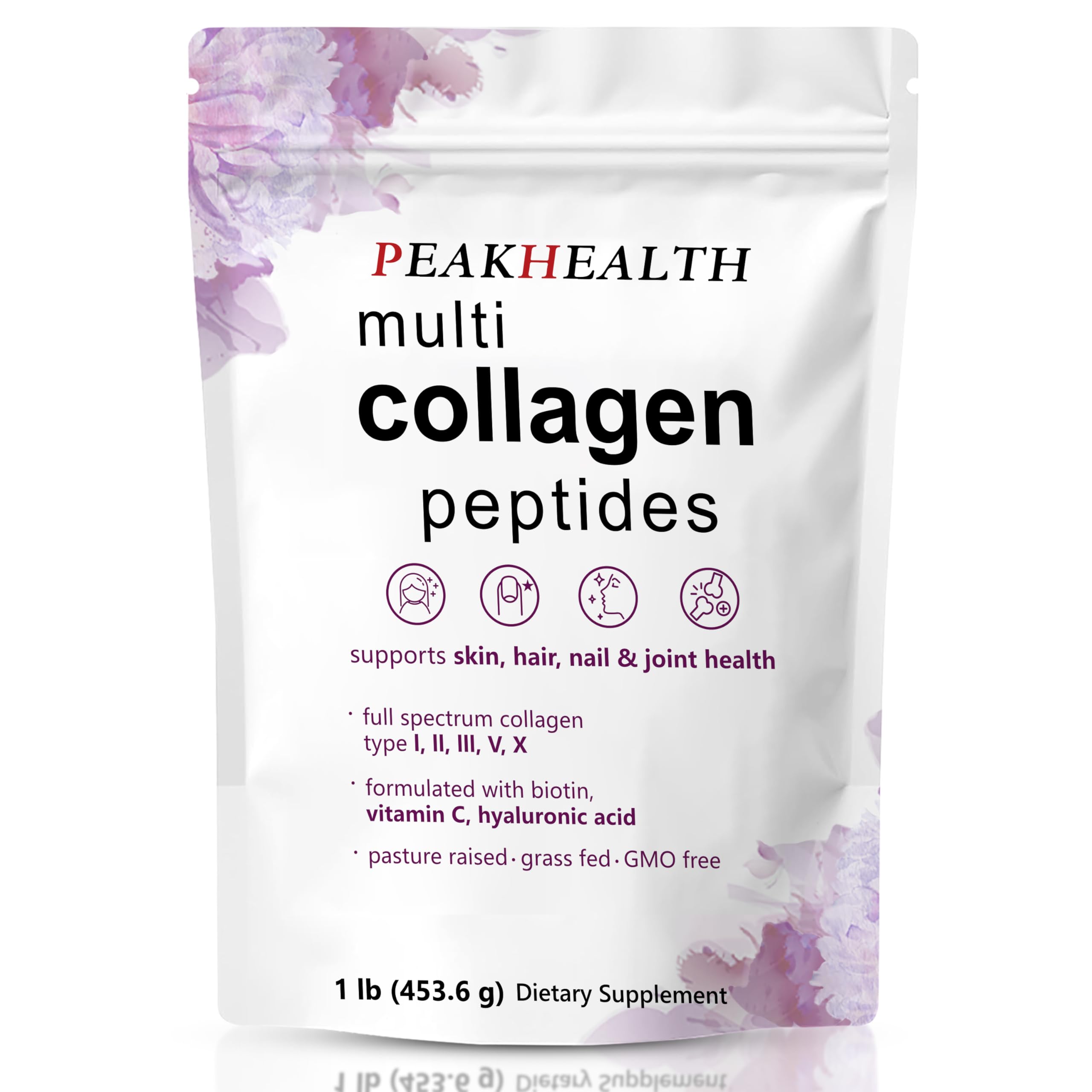 Multi Collagen Peptides Powder, 1 Pounds Collagen
