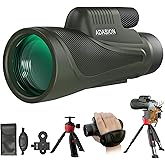 12x56 HD Monocular Telescope High Powered for Adults with Smartphone Adapter, High Powered Monocular Scope with Clear Low Light Vision for Star Watching, Bird Watching, Hiking, Concert