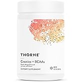 THORNE - Creatine + BCAAs - Micronized Creatine Monohydrate + BCAA Powder - Support for Muscles, Exercise Endurance & Recovery* - for Women & Men - Peach Mango - NSF Certified for Sport - 30 Servings