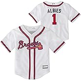 Outerstuff Ozzie Albies Atlanta Braves MLB Toddler 2-4 White Home Player Jersey