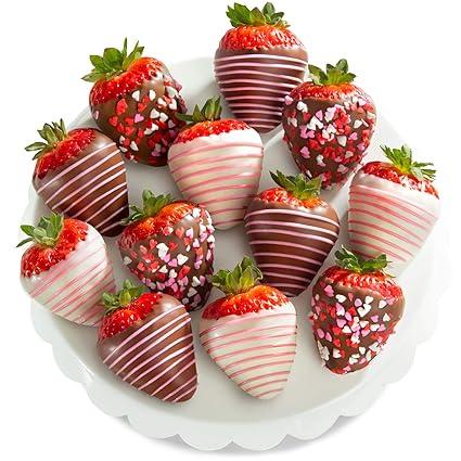 fresas cubiertas en chocolate para el dia de san valentin