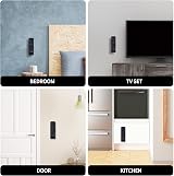 KALIONE 6 Pack Magnetic Wall Mount Remote Control Holder - Black view 7