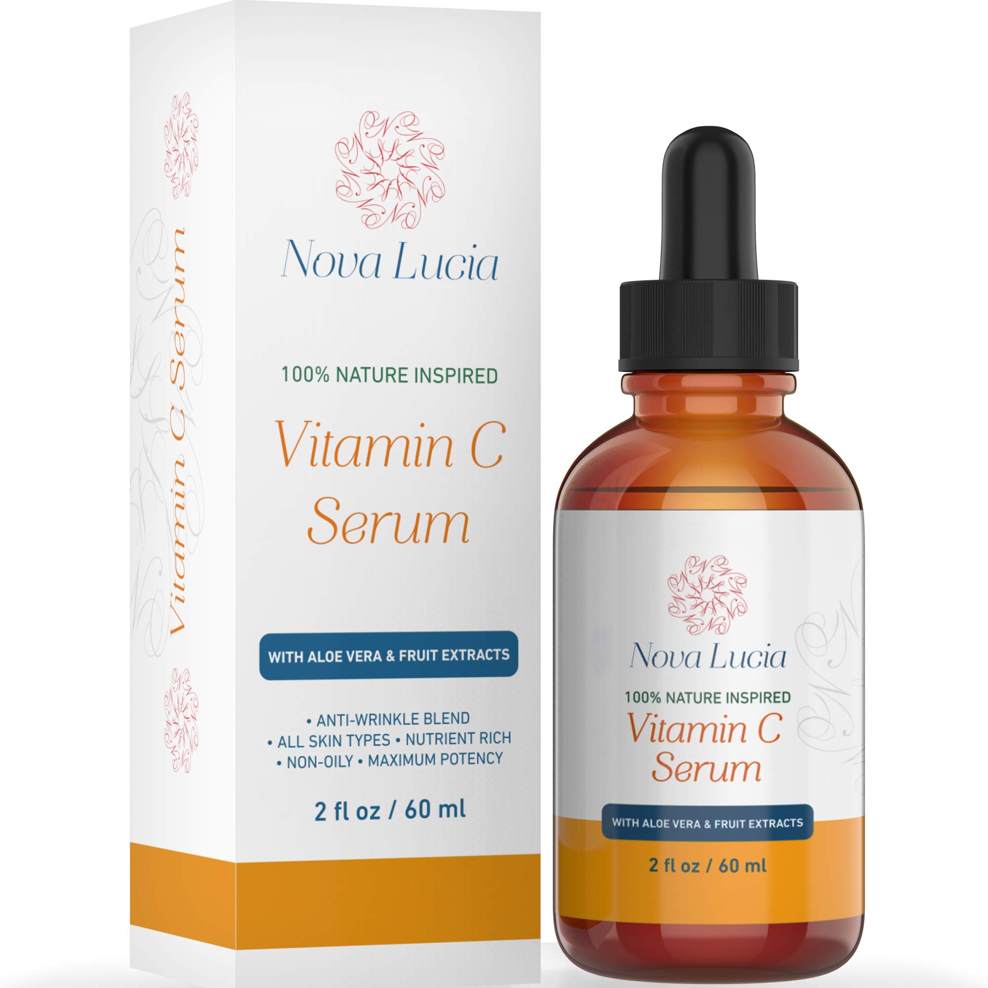Vitamin C Serum For Face Aloe Vera & Fruit Extracts Acne Spot Treatment Sun Spot Corrector For