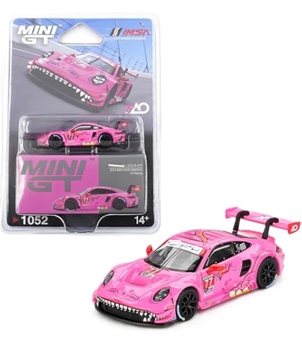 1:64 Diecast Model Car Compatible with Porsche 911 GT3 R #77 AO