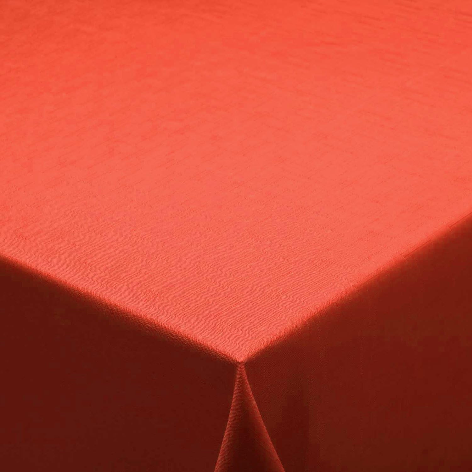 Classic Plain Terracotta Wexford Everyday Dining Round Tablecloth, Pack of 2 - 68"