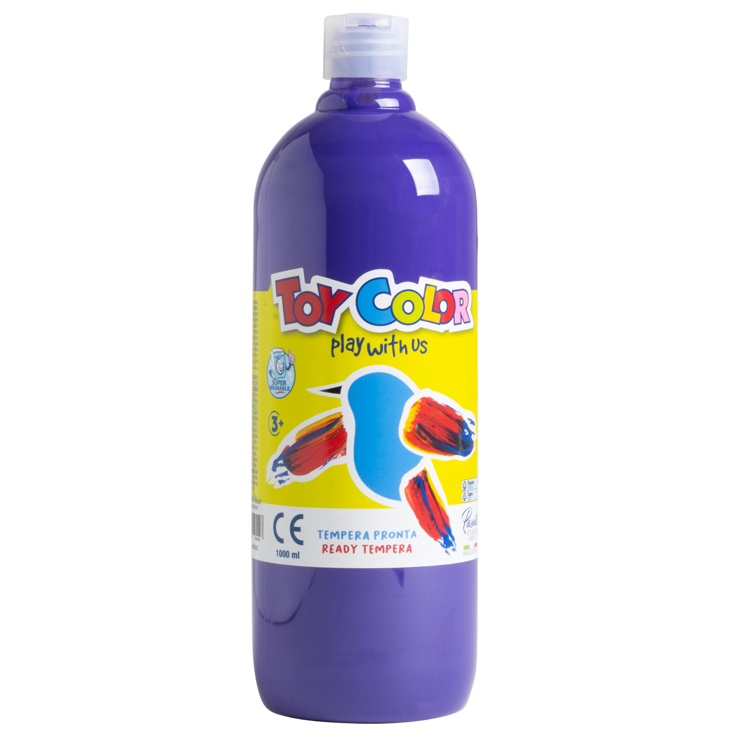 Toy Color Tempera Paint | Purple | 1000 ml | Washable Paints for Kids | Poster Paint