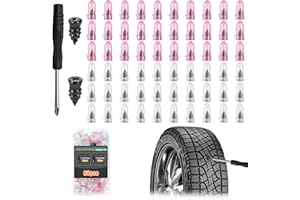 60Pcs Tire Repair Rubber Nail, Tire Repair Nails Kit with 2 Sizes, Fast Self-Service Tires Repair Tools, Suitable for Car Bik