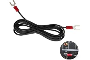 KUBOJSDLZ Phonograph Turntable Ground Wire for Magnetic Cartridge Turntables, 3.3-ft Technic Silicone Soft grounding Wire