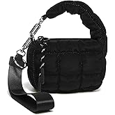 DOYOGI Mini Quilted Wristlet Bag for Women, Puffer Handbags,Evening Bags,Charm Lipstick Bag,Cute bag Charm for Gift | Charm Lipstick Bag, Cute bag Charm, for Gift