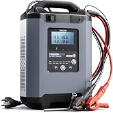 TOPDON T90A 12/24V Car Battery Charger, 5A-90A Smart Charger | Smart Battery Maintainer, Trickle Charger, Desulfator with Temperature Compensation and Overcharge Protection