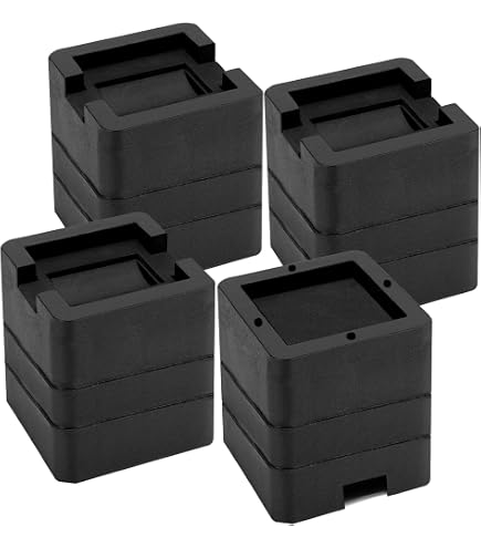 Deslizadores De Plástico Para Muebles LouMaxx - Juego De 20 Patas Blancas De 50x14x5 Mm, Con Tornillos, Ideales Para Mover Muebles Y Proteger Suelos