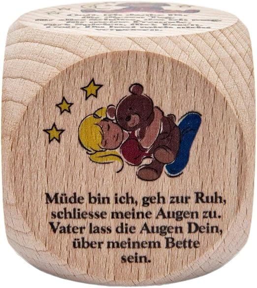 Motivationsgeschenke Gebetswurfel Kinder 6 Abendgebete Gute Nacht Gebete Fur Kinder Holz Amazon De Kuche Haushalt