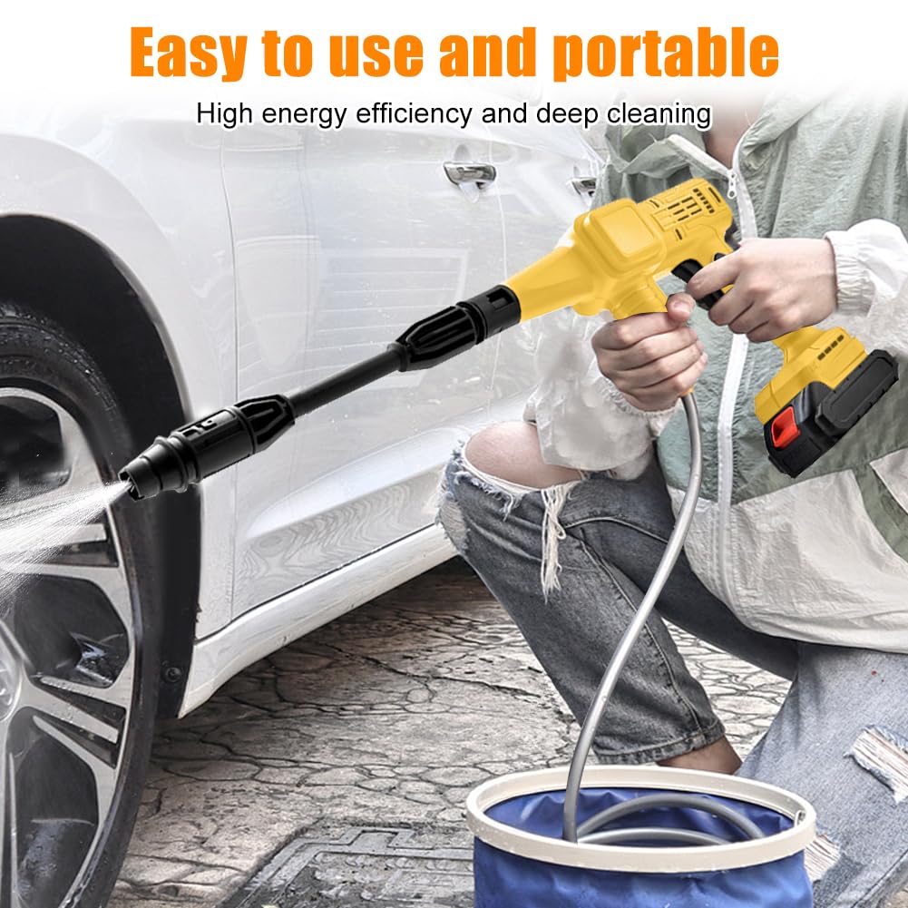 Cordless Pressure Washer for Dewalt 20V Battery,Bumdouy 550 PSI