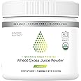 Organic Wheatgrass Juice Powder with Kamut | 75 Servings | Chlorophyll & Trace Minerals | No Maltodextrin & Sugar | Delicious Lemon Flavor